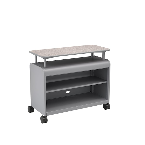 Smith Trades Industrial Storage Cabinet, 37 in H, 43 in W, Platinum, (1) Adj. + (1) Fixed/Base Shelves 311100000PPGNBP - main